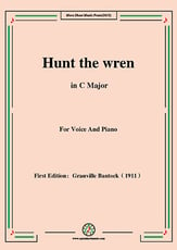 Hunt the wren, in C Major Vocal Solo & Collections sheet music cover